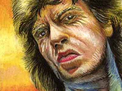Illustration work: Mick Jagger (oil pastel on paper)